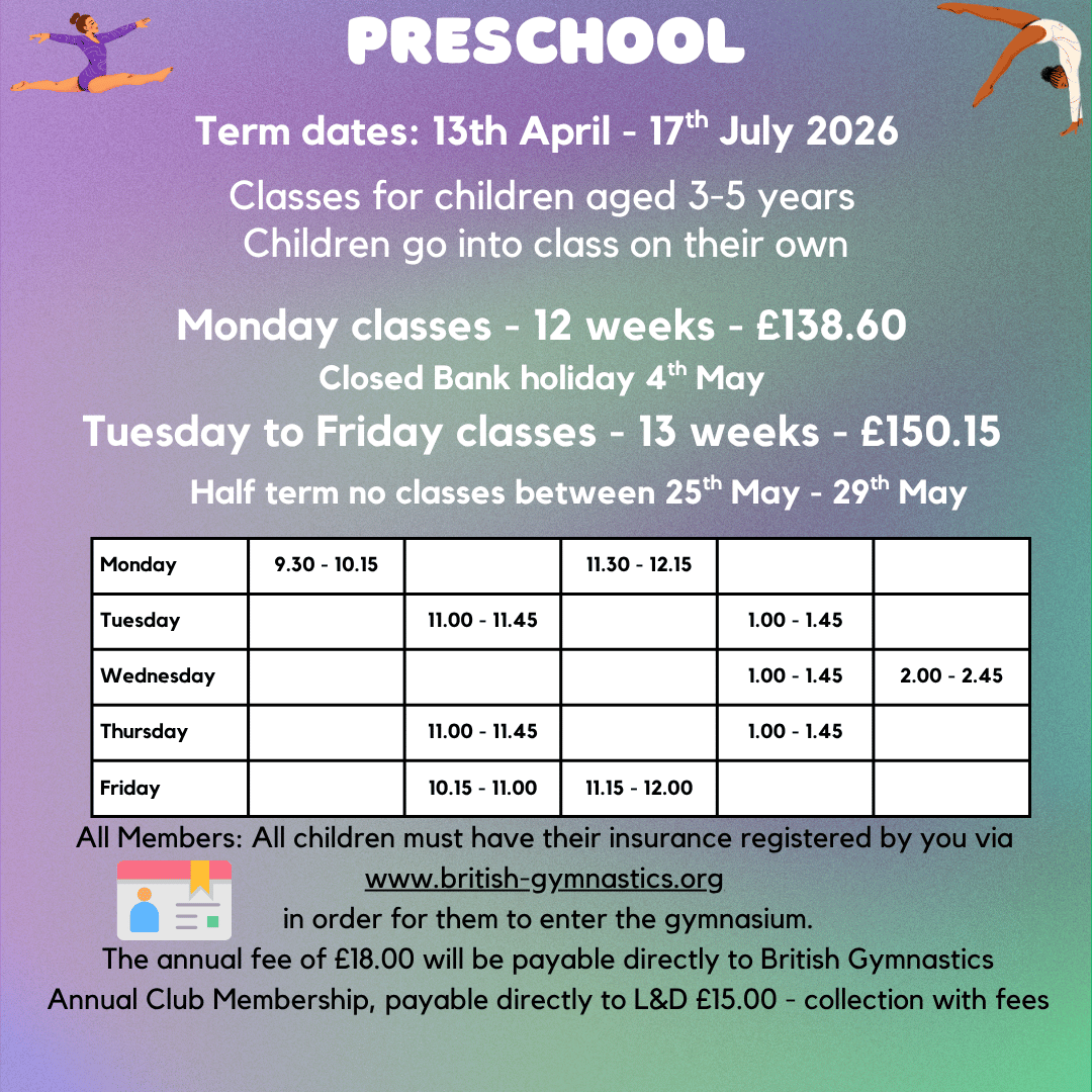 Preschool April July 2026